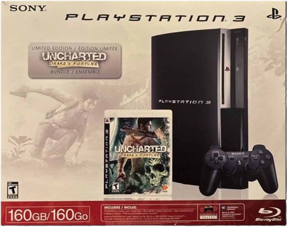 Amazon.com: PlayStation 3 160GB Uncharted: Drake's Fortune Bundle