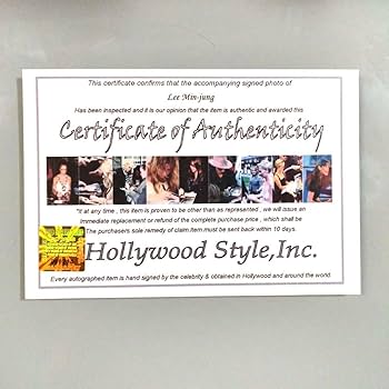 Amazon.co.jp: イ ミンジョン直筆サイン入り2Lサイズ写真…Lee Min Jung