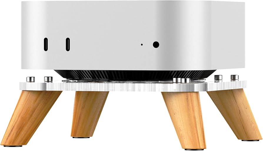 Amazon.com: AODUKE Wooden transparent Mac Mini M4/M4Pro Stand