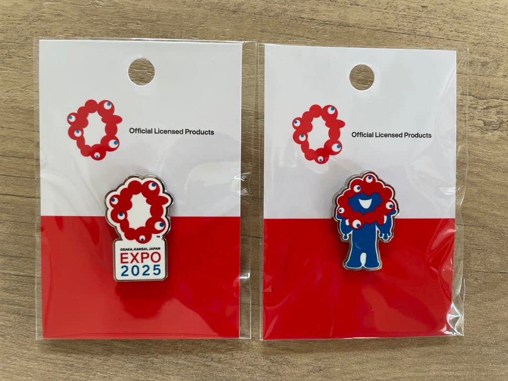 Amazon.co.jp: ミャクミャク ロゴマーク 大阪万博EXPO2025 ピンバッジ