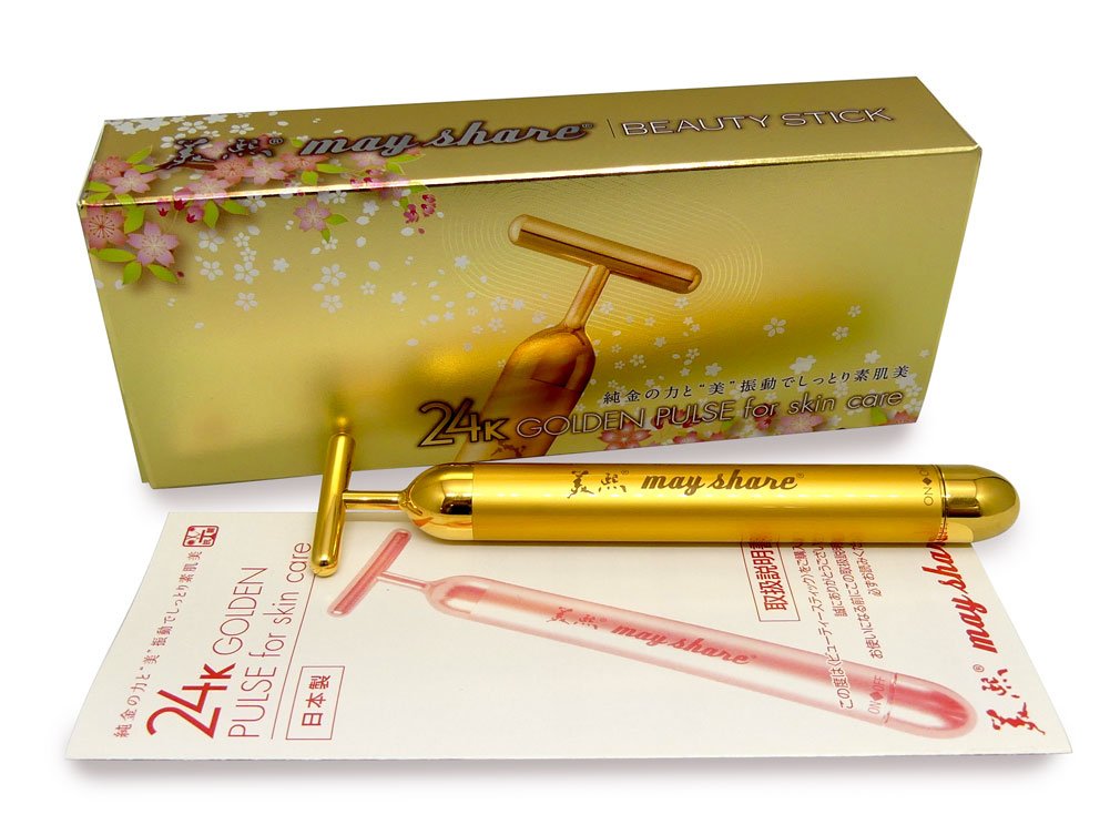 Amazon | 24K ビューティー スティック T型 美容棒 顔 美顔器