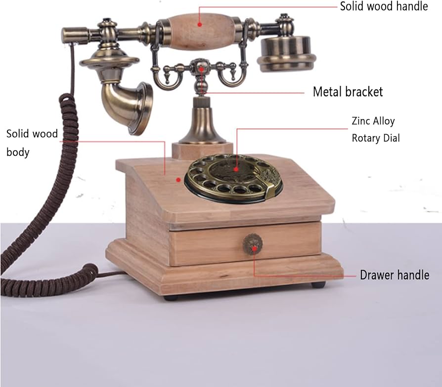 Amazon.co.jp: 回転式ダイヤル電話、レトロな固定電話、ヨーロッパ