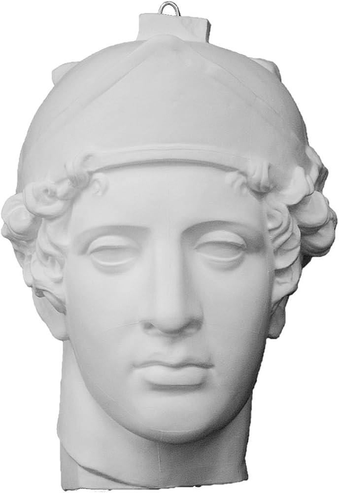 Amazon.co.jp: 石膏像 M－427 青年マルス半面 H．36cm