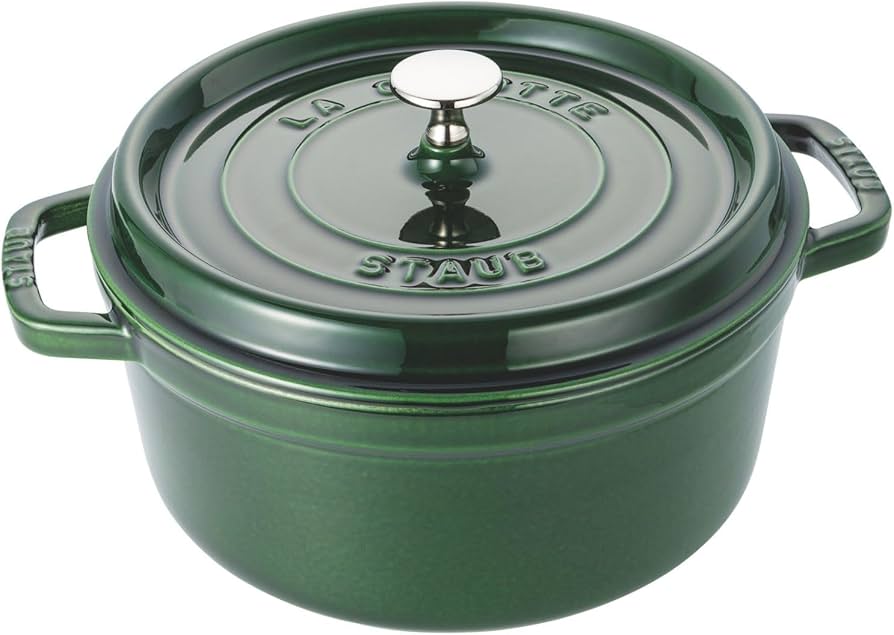 Amazon｜staub ストウブ 「 ピコ ココット ラウンド バジルグリーン