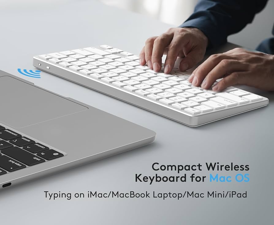 Amazon.com: Compact Wireless Keyboard for Apple Mac OS with