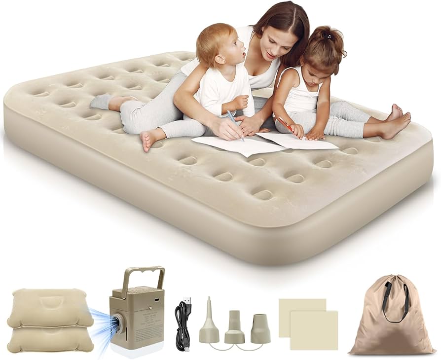 Amazon.co.jp: CoolTry 【2025推奨&昇級版】エアーベッド ダブルサイズ