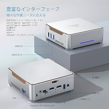 Amazon.co.jp: NiPoGi ミニpc N97 mini pc 8GB+256GB SSD Windows11 4