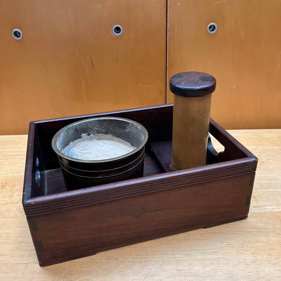 Amazon.co.jp: レトロ アンティーク 煙草盆 火入れ 灰付き 骨董品 江戸