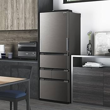 Amazon | シャープ(SHARP) 冷蔵庫 幅65.0cm 457L SJ-MW46K-H プラズマ