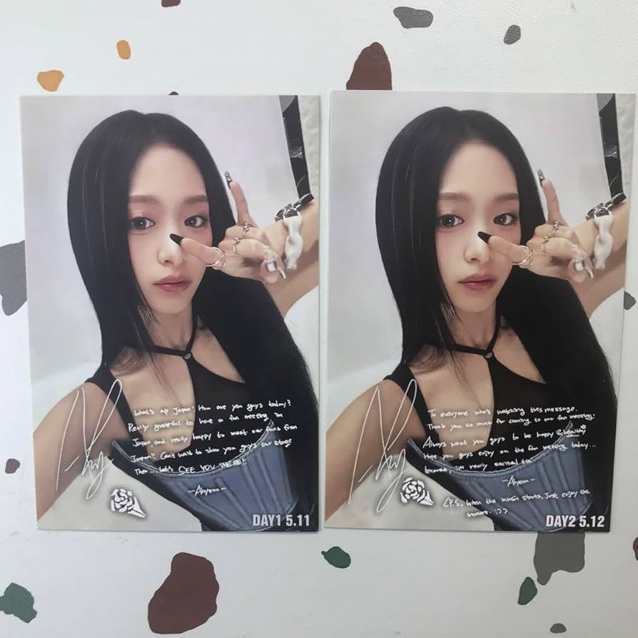 Amazon.co.jp: BABYMONSTER ベビモン会場抽選 B賞 アヒョン ポスト