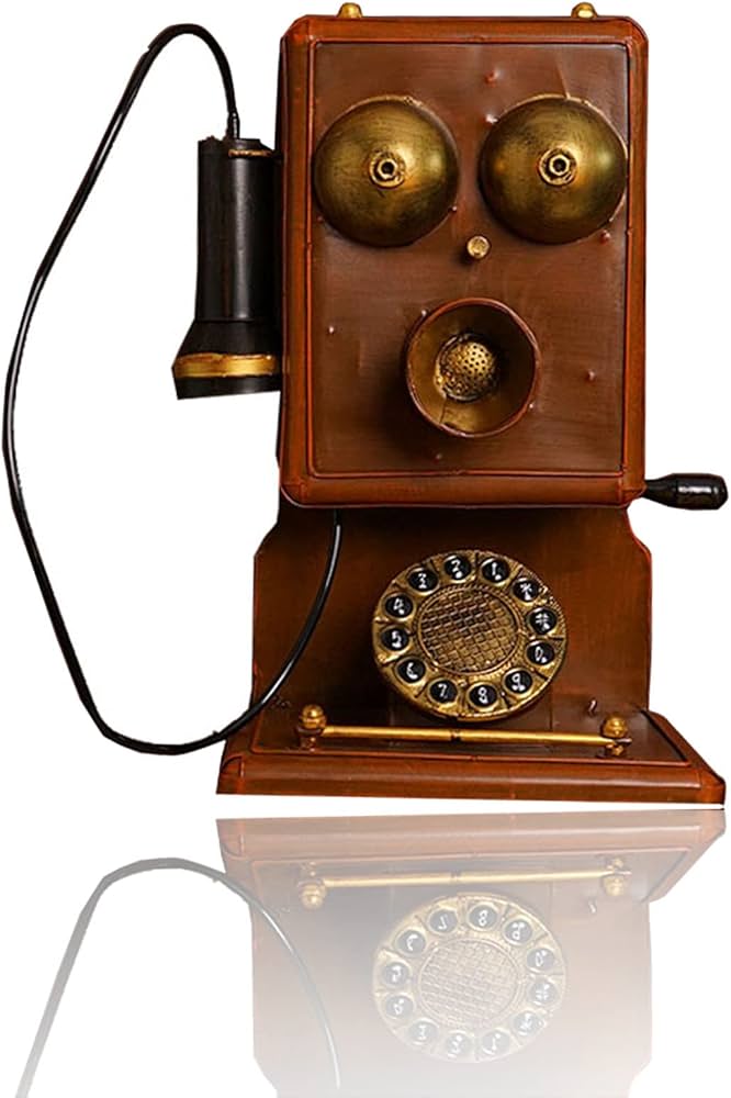 Amazon.co.jp: アンティーク電話コード付き固定電話-レトロなデザイン
