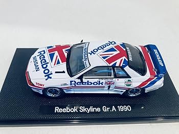 Amazon | 1/43 EBBRO リーボック スカイライン GT-R (R32) #1 長谷見