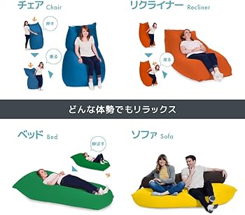 Amazon.co.jp: Yogibo Lite ヨギボー ライト アクアブルー ソファー