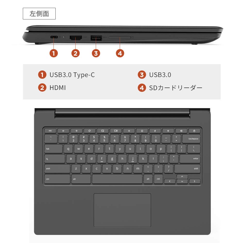 Amazon.co.jp: Google Chromebook Lenovo ノートパソコン 14.0型フルHD