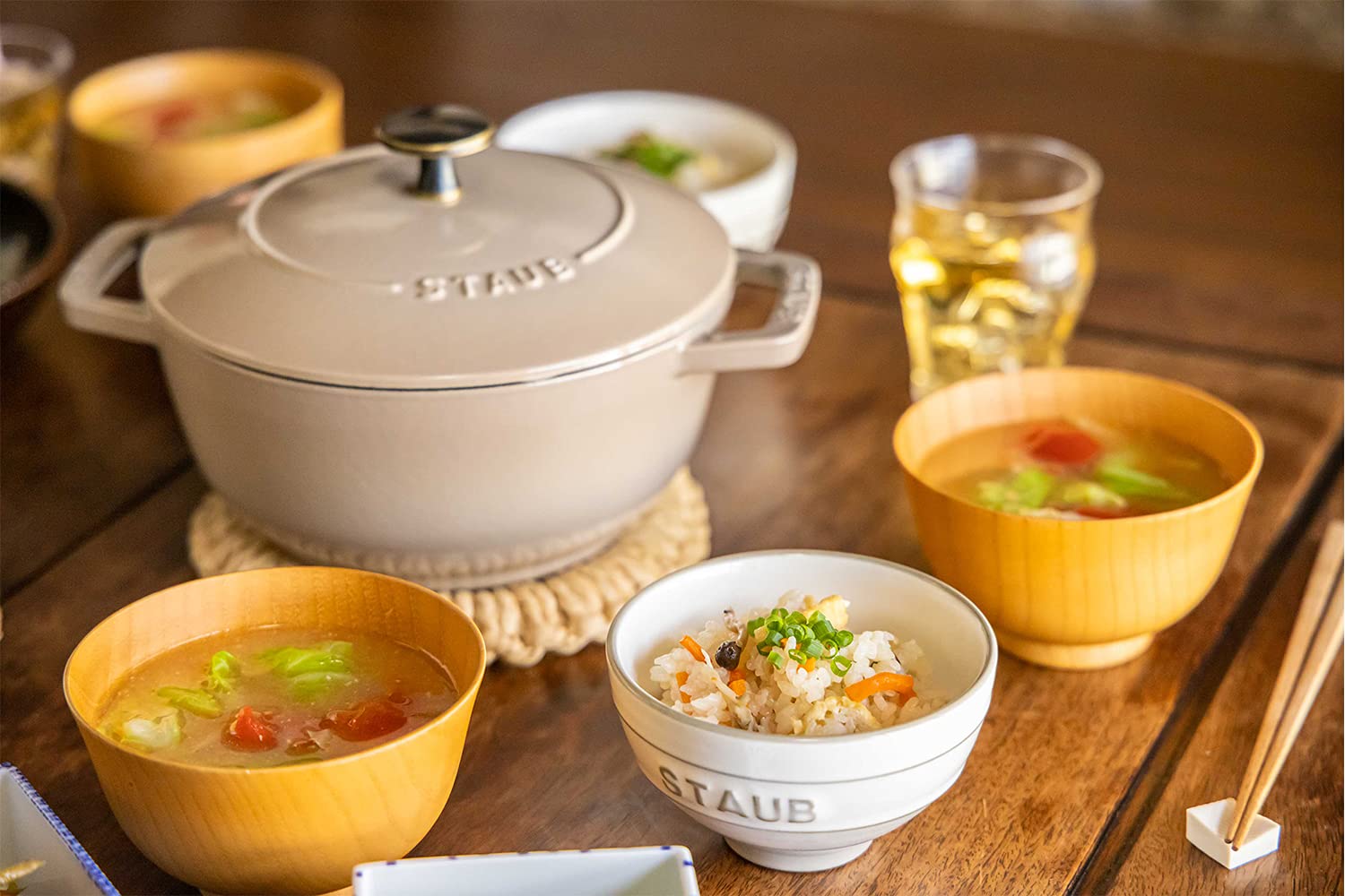 Amazon.co.jp: staub ストウブ 「 ワナベ リネン M 18cm ヴィンテージ