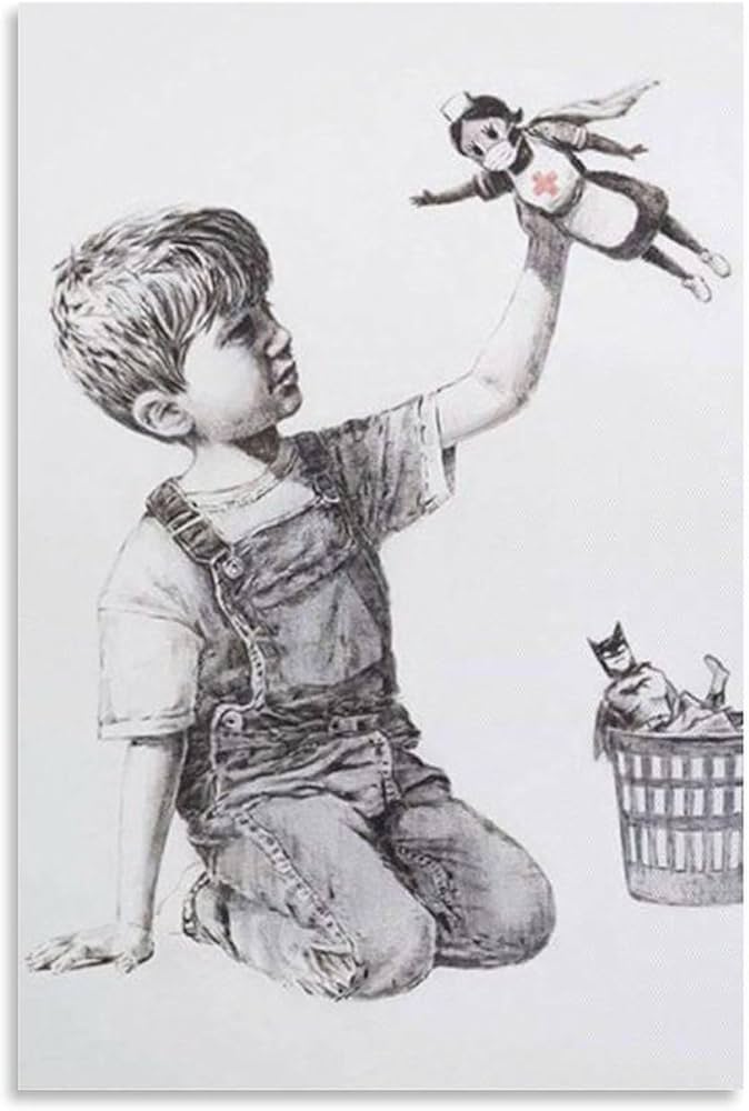 Amazon.co.jp: Banksyバンクシー 《ゲーム・チェンジャー》ポスター