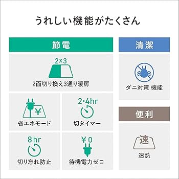 Amazon | パナソニック ホットカーペット 着せかえカバー付きセット