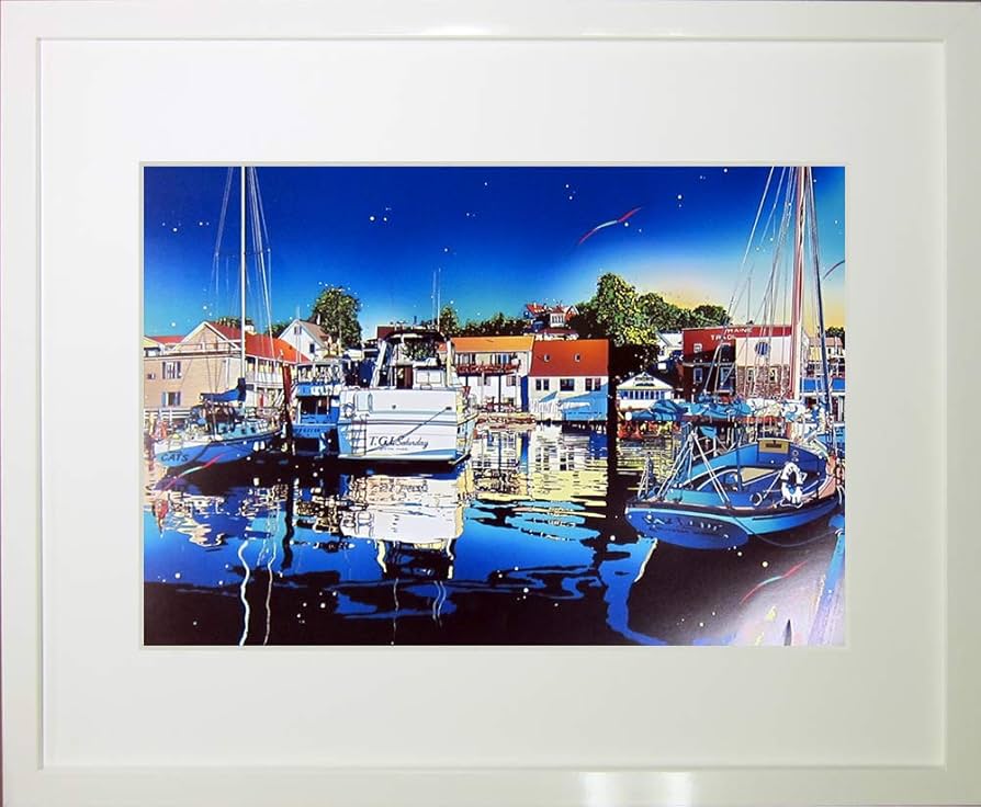 Amazon.co.jp: 鈴木英人◇【あの頃の二人】◇アートプリント◇額装