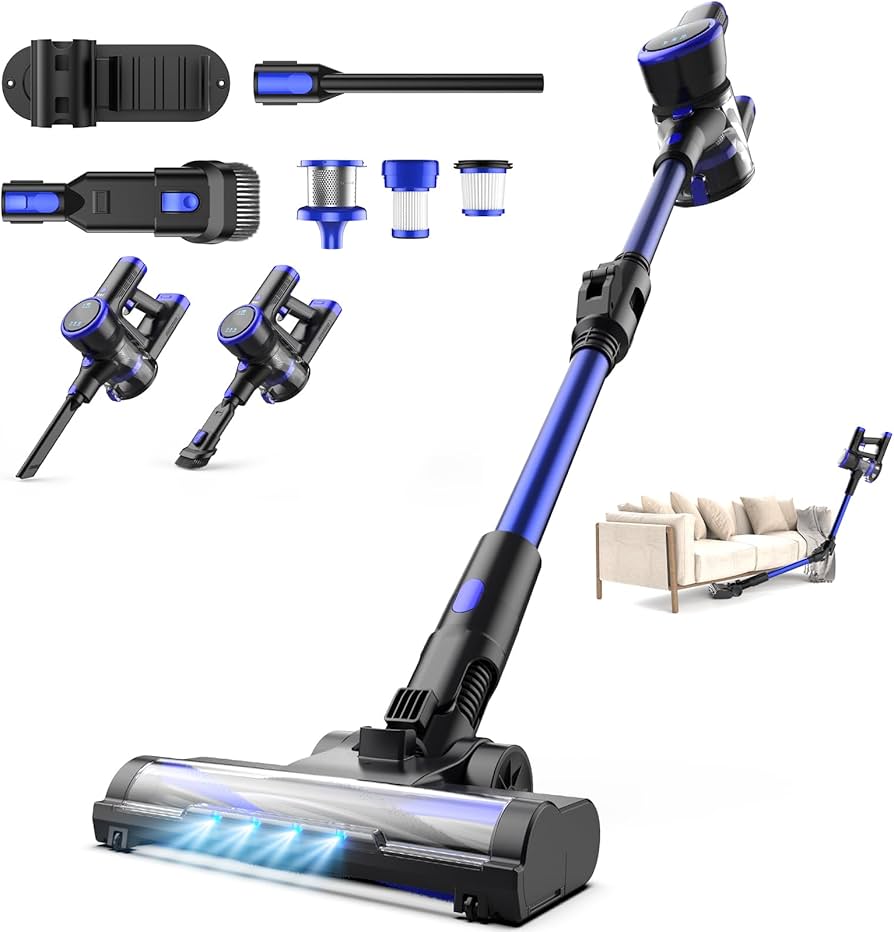 Amazon.co.jp: Zyvrex 掃除機 コードレス【腰痛ゼロ設計】50000Pa超