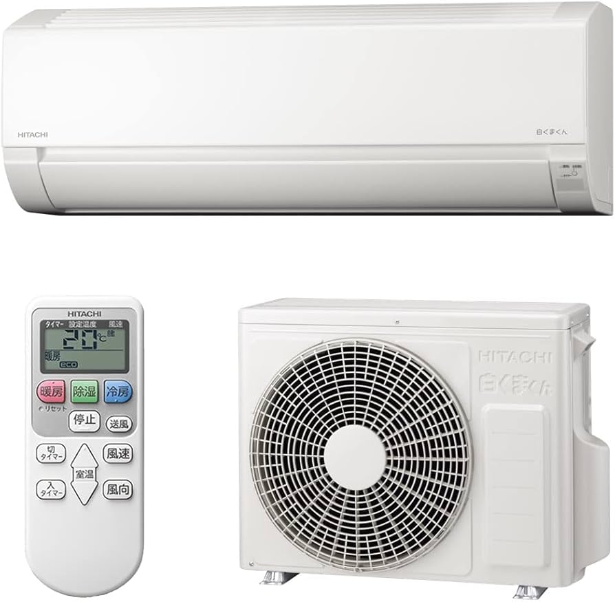 Amazon | 日立 エアコン 10畳 3.6kW RAS-F28RM(W)/SET 白くまくん