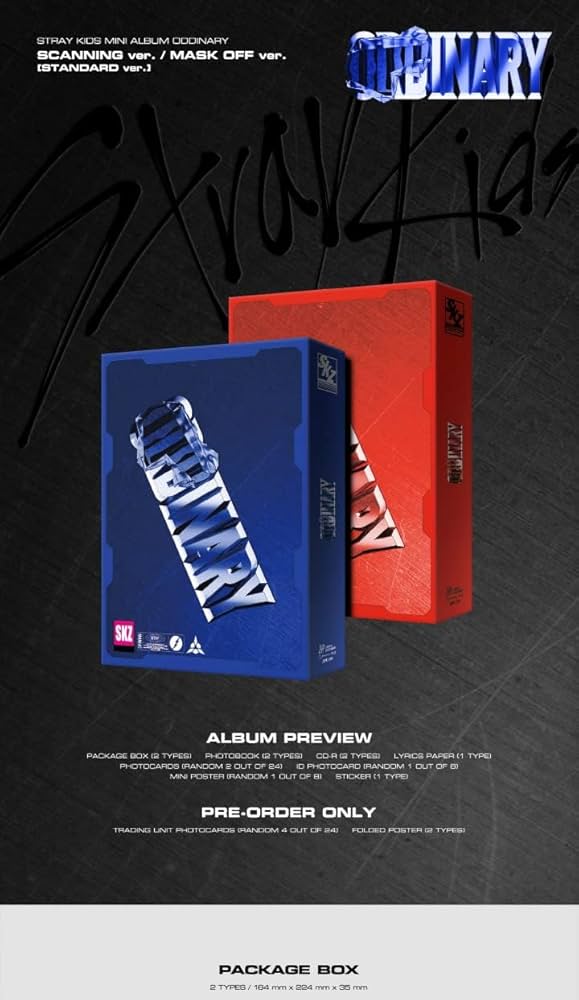 Stray Kids ODDINARY 6th Mini Album Normal Version Contents+