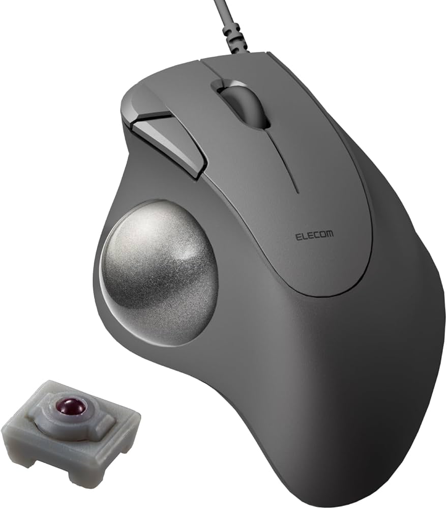 Amazon.co.jp: エレコム 有線 トラックボールマウス IST 親指操作 36mm