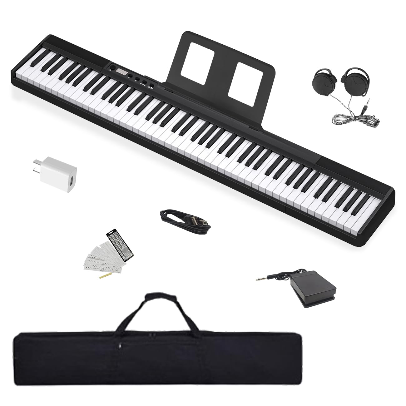 Amazon.co.jp: Longeye 電子ピアノ 【譜面台本体に付け】 88鍵盤