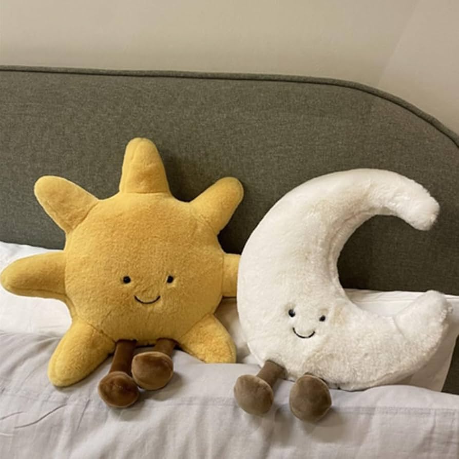 Amazon.com: OUKEYI Amuseable Sun Moon Plush Toy,Soft Sun Plush