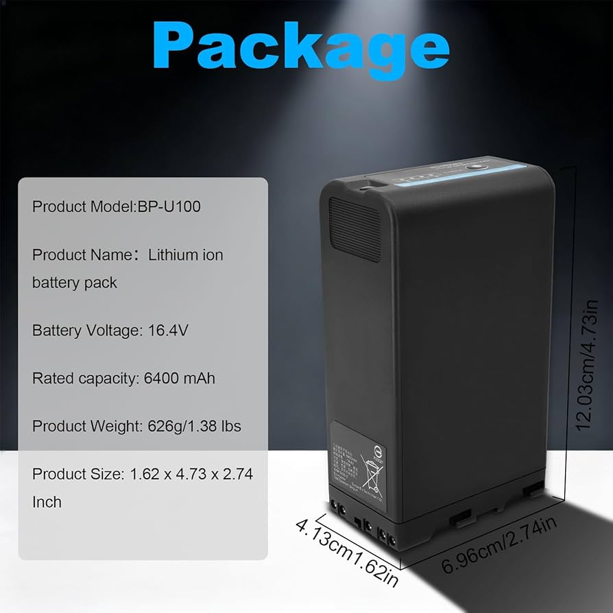Amazon.com : BP-U100 lithium-ion Battery Pack for BP-U90 BP-U70 BP