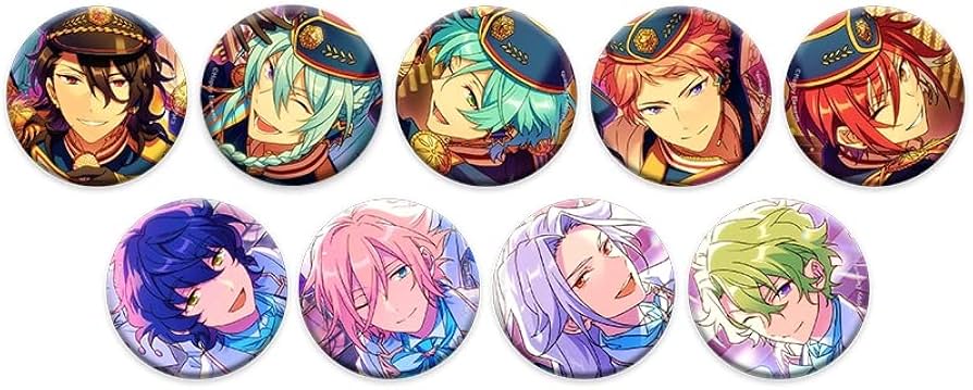 あんスタ 夏目 五奇人＆旧fine 缶バッジ コレクション 逆先夏目 五奇人