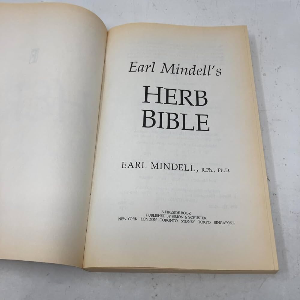 Earl Mindell's Herb Bible: Earl Mindell: 0978067176122: Amazon.com