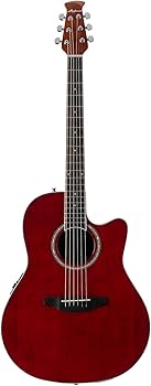 Amazon | Applause by Ovation Standard AB24II-RR Mid Depth Ruby Red