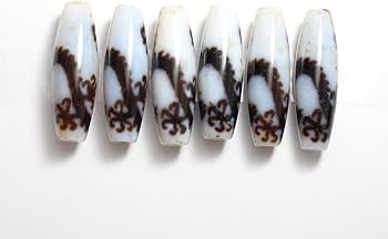 Amazon.co.jp: チベット 天珠 皇帝龍天珠 五本爪龍天珠 龍神天珠 白