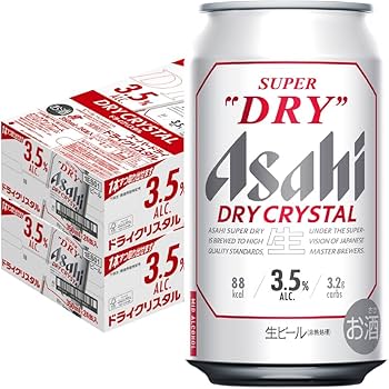 Amazon.co.jp: ビール アサヒ スーパードライ ドライクリスタル 350ml