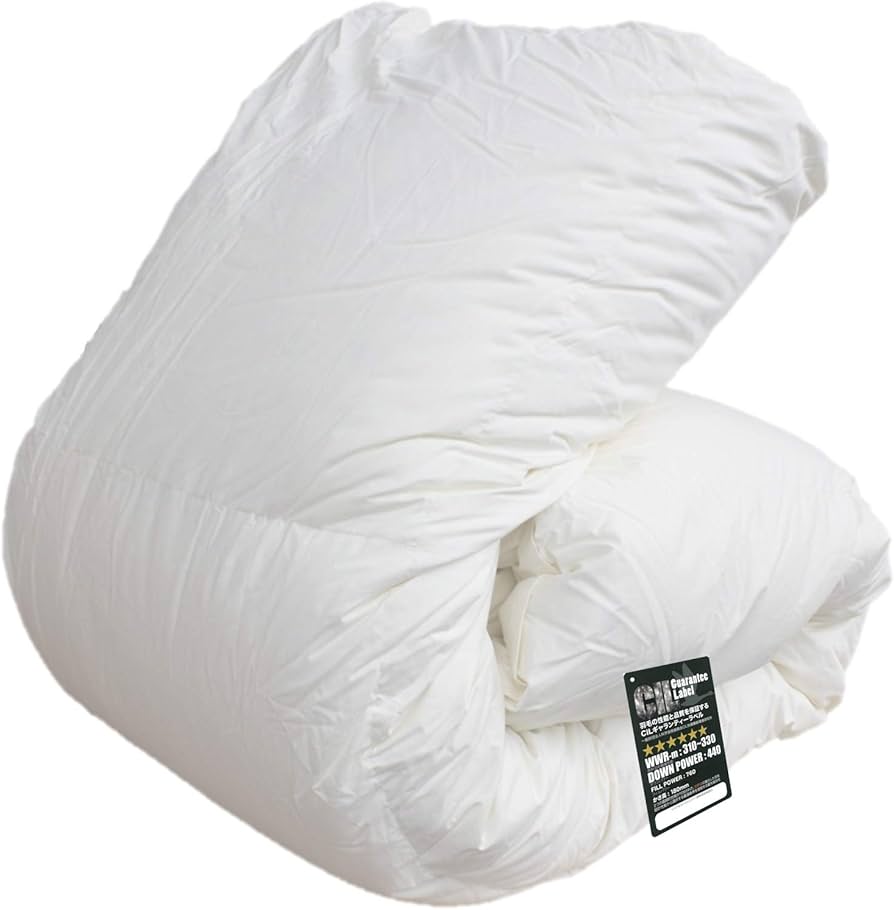 Amazon｜羽毛布団 シングル ハンガリー産 ホワイト マザーダックダウン