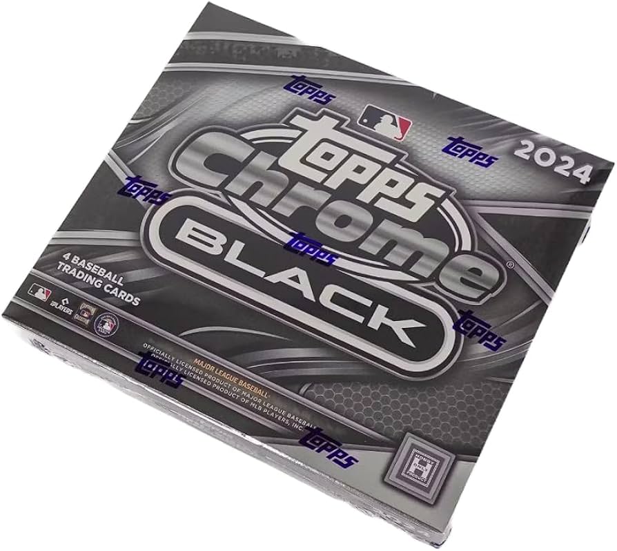 2024 Topps Chrome Black Baseball Hobby Box, Trading Cards - Amazon