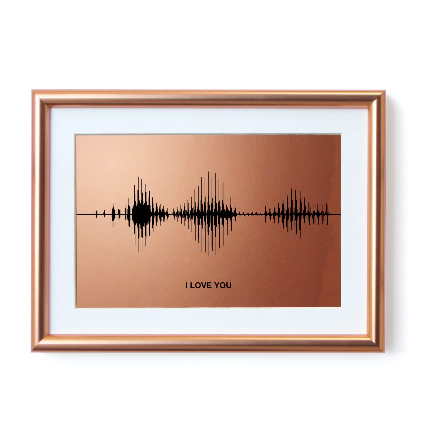 Amazon.com: IGREAN I Love You Soundwave Art - Bronze Visible Voice