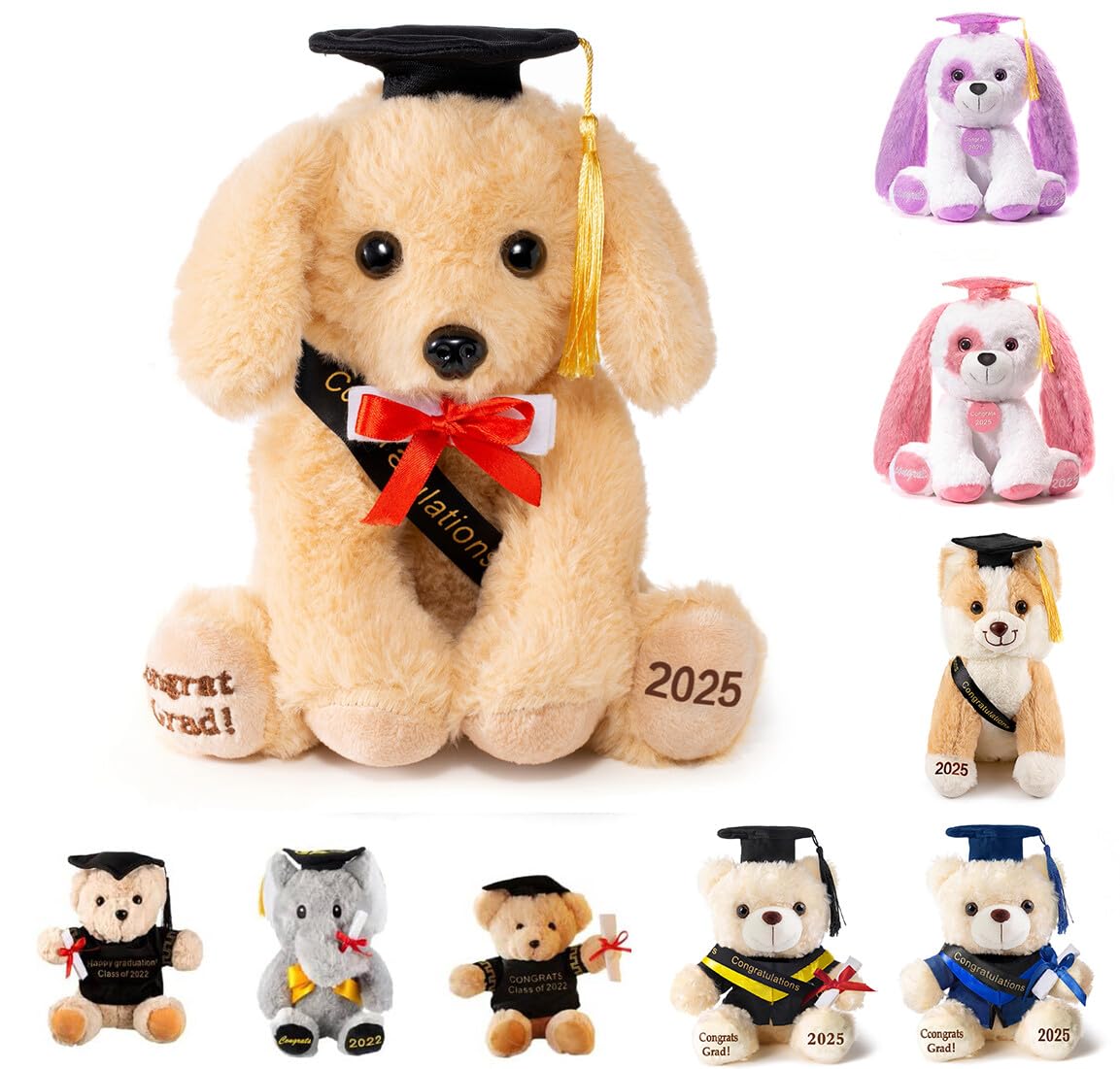 Amazon.com: Oukiwi 8 Inch Graduation Plush Stuffed Animal Class of