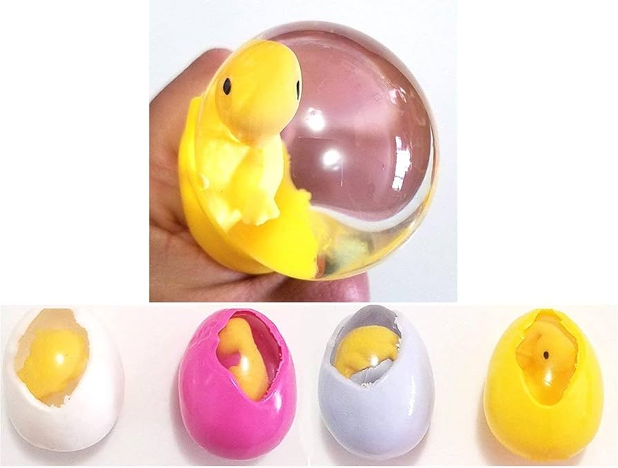 Amazon | JM Future 卵4個パック ひよこ ストレス解消 スクイーズ