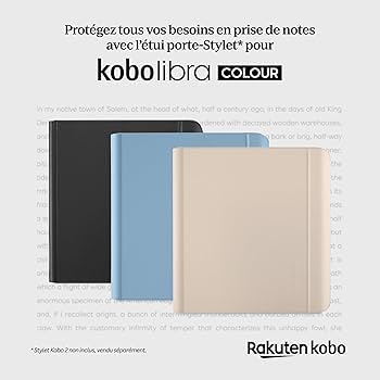 Kobo Libra Colour SleepCover Case | Sand Beige Notebook | Sleep