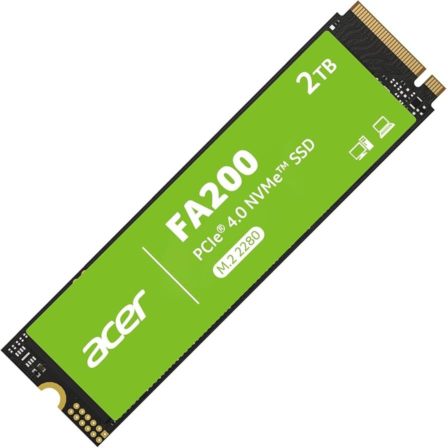 Amazon.com: acer FA200 NVMe Gen4 SSD 2TB, PCIe 4.0, M.2 2280, Read
