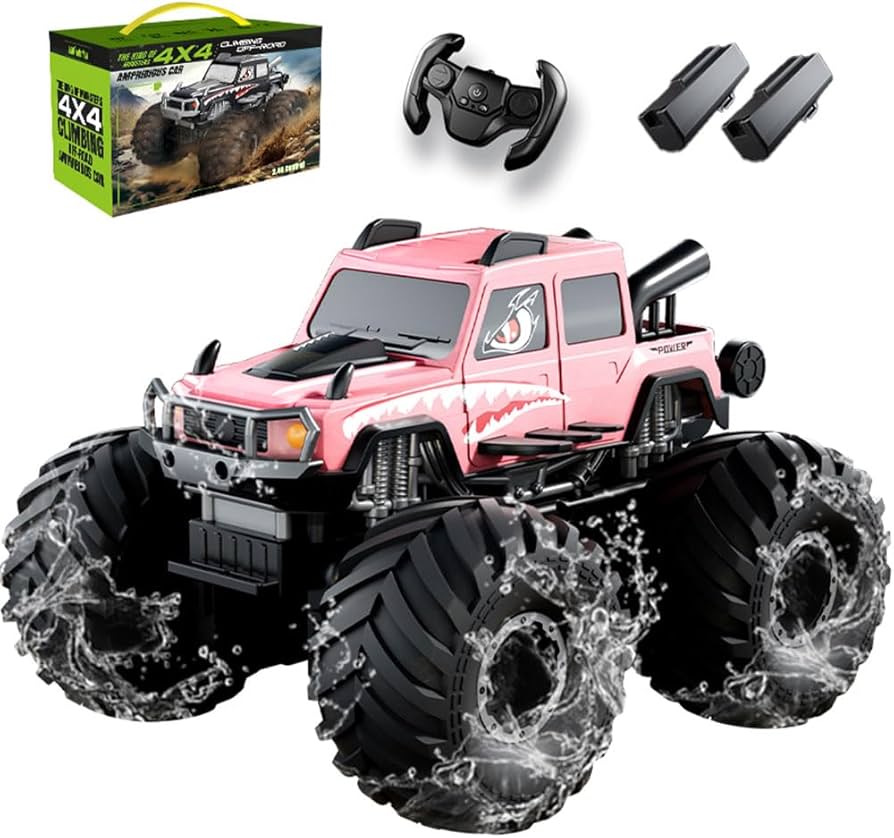 Amazon.co.jp: ZAVEN ラジコン 水陸両用 子供 人気 ラジコンカー オフ