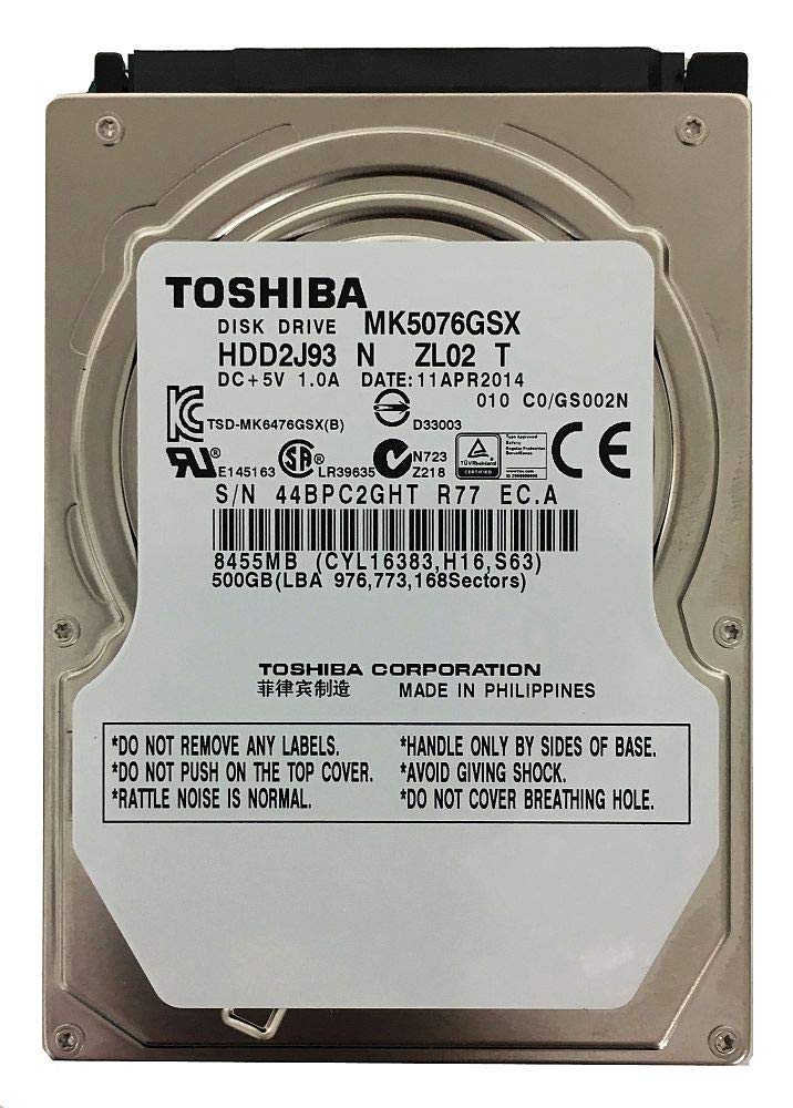 Amazon | TOSHIBA 東芝 2.5inch SATA HDD 500GB 5400回転 512セクター