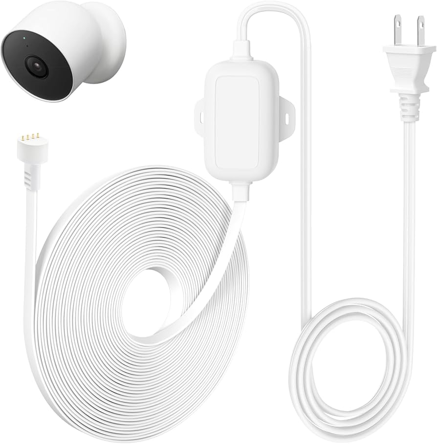 Amazon.co.jp: delilyn 25フィート/7.5m 電源ケーブル Google Nest Cam