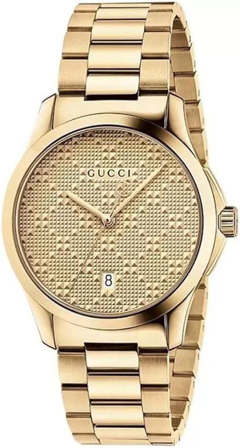 Gucci G-Timeless Men's Gold Watch YA126461 : Amazon.co.uk: Fashion