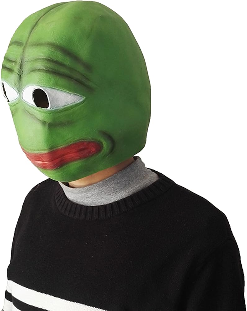 Amazon.com: HACoser, the Frog Pepe Mask Sad Frog Novelty Funny