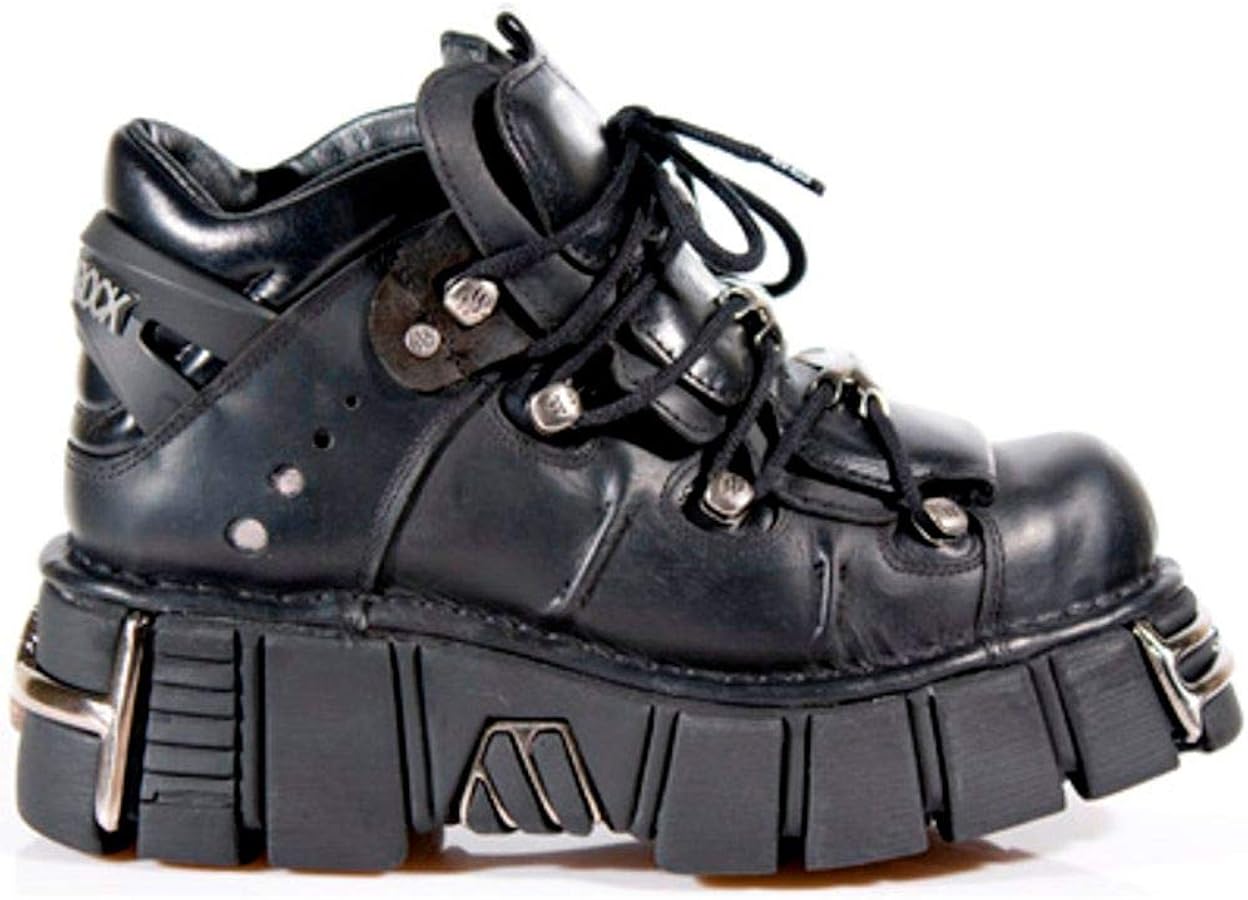 Amazon.com: New Rock Newrock 106 S1 Unisex Metallic Black Classic