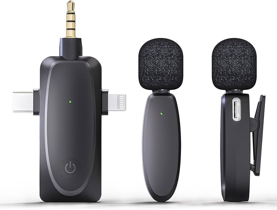 Amazon.co.jp: ワイヤレスマイク ワイヤレスピンマイク 3-in-1