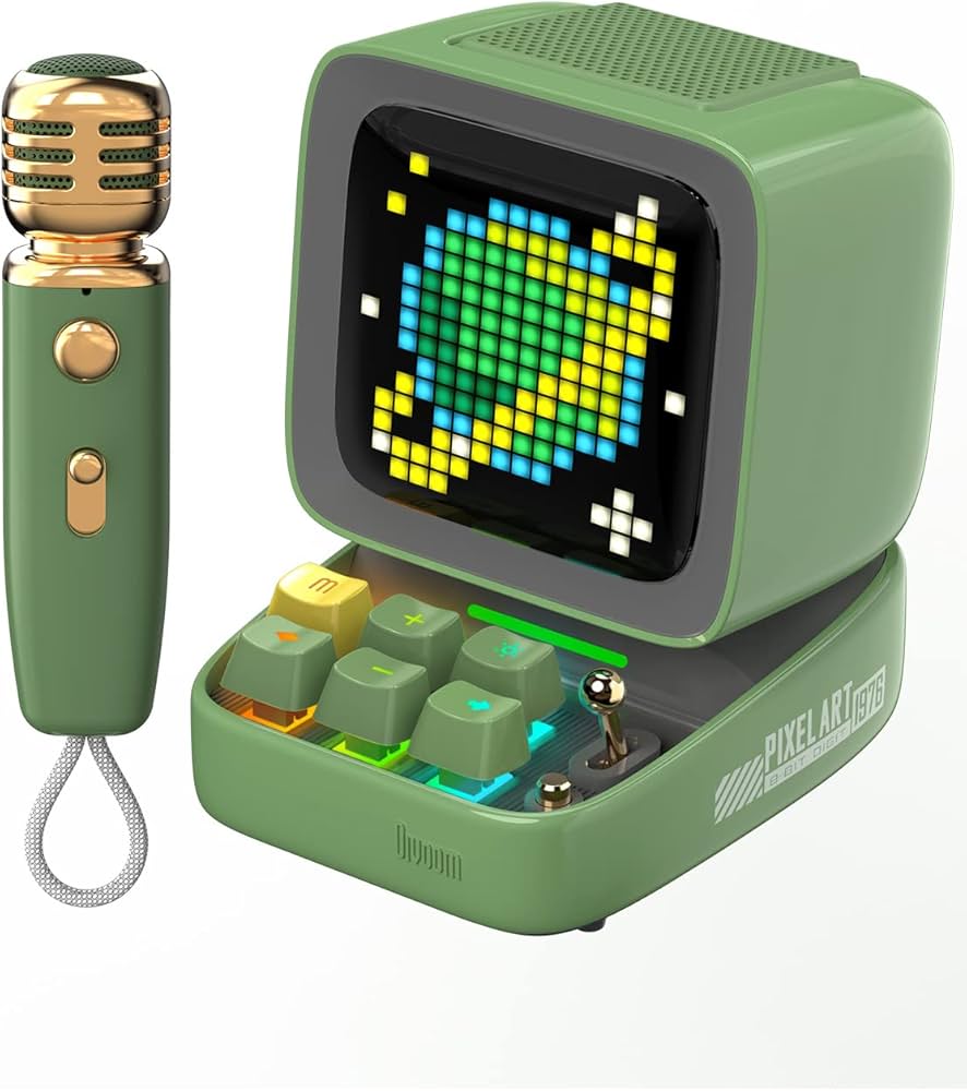 Amazon.co.jp: Divoom Ditoo-Mic ワイヤレスBluetoothスピーカー