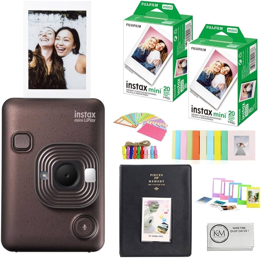 Amazon.com : Fujifilm Instax Mini LiPlay Instant Camera | Bronze
